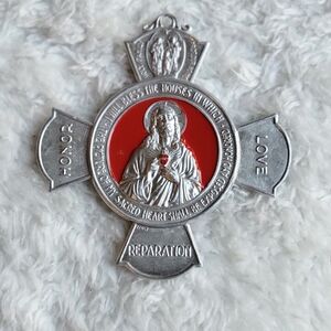 Made in Italy Sacred Heart Aluminum Ornament